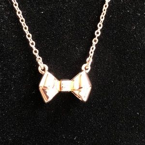 Ted Baker London Baby Bow Necklace - Rose Gold